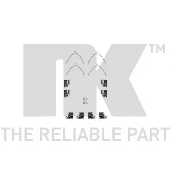 Kit d'accessoires, plaquette de frein à disque NK 7945268