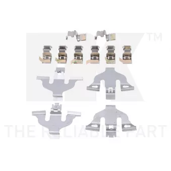 Kit d'accessoires, plaquette de frein à disque NK OEM 4M0698151BD