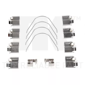 NK 7952651 - Kit d'accessoires, plaquette de frein à disque