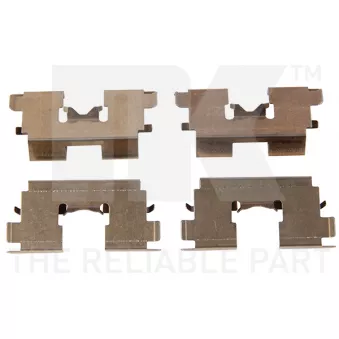 NK 7952662 - Kit d'accessoires, plaquette de frein à disque