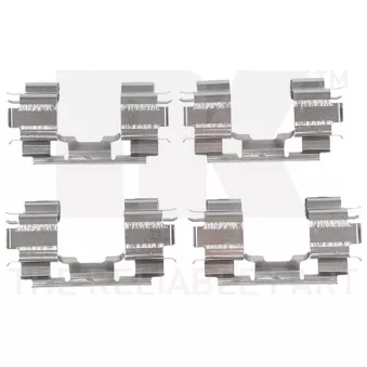 Kit d'accessoires, plaquette de frein à disque NK 7952670