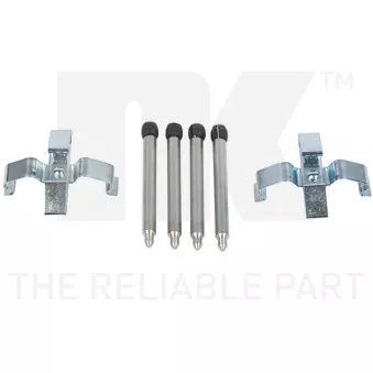 Kit d'accessoires, plaquette de frein à disque NK 7999266