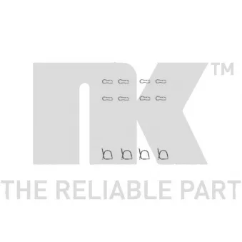 Kit d'accessoires, plaquette de frein à disque NK 7999939