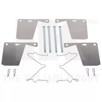 Kit d'accessoires, plaquette de frein à disque NK 7999960