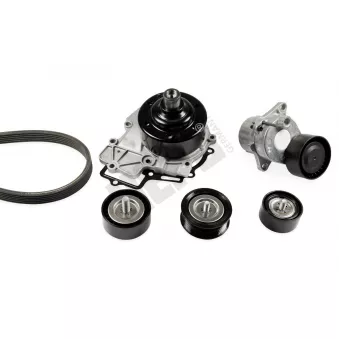 Pompe à eau+Jeu de courroie trapézoïdale à nervures HEPU OEM A6512000202