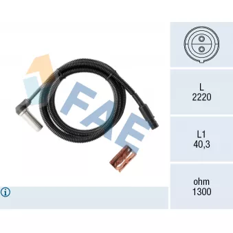 FAE 78664 - Capteur, vitesse de roue