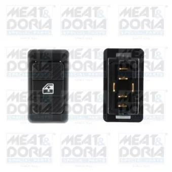 Interrupteur, lève-vitre avant gauche MEAT & DORIA 26385 pour VOLKSWAGEN TRANSPORTER - COMBI 1.7 D - 57cv