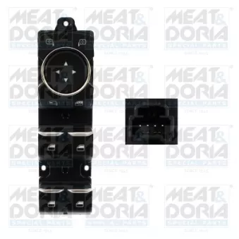 Interrupteur, lève-vitre avant gauche MEAT & DORIA 26852 pour TOYOTA LAND CRUISER 1.0 EcoBoost - 100cv