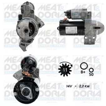 Démarreur MEAT & DORIA OEM 12418581097