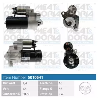 Démarreur MEAT & DORIA OEM 6G9N11000CD
