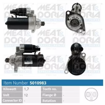 Démarreur MEAT & DORIA OEM 0AH911023BX