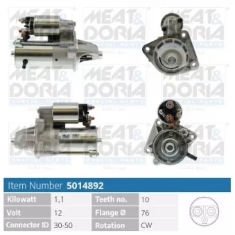 Démarreur MEAT & DORIA OEM 98ABCC