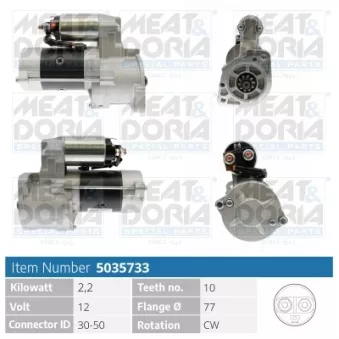 Démarreur MEAT & DORIA OEM ME201650A