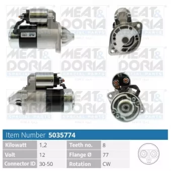 Démarreur MEAT & DORIA OEM 3610022100