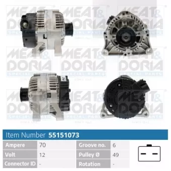 Alternateur MEAT & DORIA OEM A005TA6292G