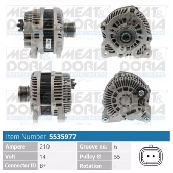 Alternateur MEAT & DORIA OEM 8200660057