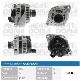 Alternateur MEAT & DORIA OEM 95511969