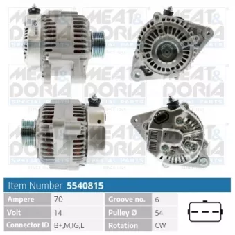 Alternateur MEAT & DORIA OEM 9662219525