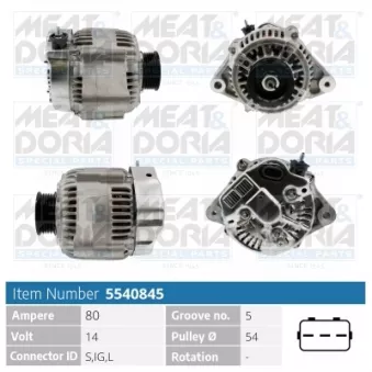 Alternateur MEAT & DORIA OEM 2706003050