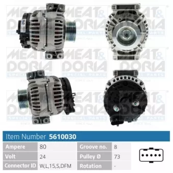 Alternateur MEAT & DORIA OEM 0518064