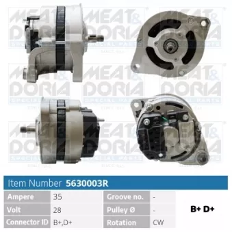 Alternateur MEAT & DORIA OEM 61146532