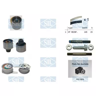 Pompe à eau + kit de courroie crantée Saleri SIL [K2PA1869]