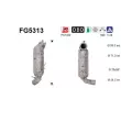 Filtre à particules / à suie, échappement AS [FG5313]