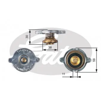 Bouchon de radiateur GATES RC101