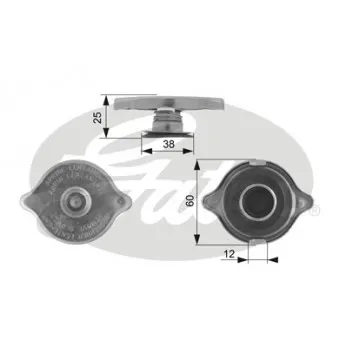 Bouchon de radiateur GATES RC123