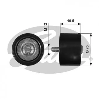 Poulie renvoi/transmission, courroie trapézoïdale à nervures GATES T36626 pour MERCEDES-BENZ ATEGO 2 FTN 530 - 530cv