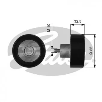 Poulie renvoi/transmission, courroie trapézoïdale à nervures GATES OEM a9362001070