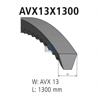 Courroie trapézoïdale DT OEM 1136710180