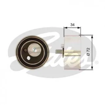 Poulie-tendeur, courroie crantée GATES OEM 059109243D