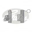 Amortisseur de vibrations, courroie de distribution GATES [T43128]