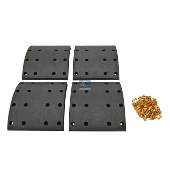 Kit de garnitures de frein, frein à tambour DT 1.35000
