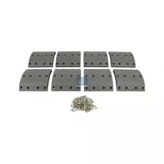 Kit de garnitures de frein, frein à tambour DT 1.35003