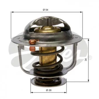 Thermostat d'eau MOTORAD 528-82K