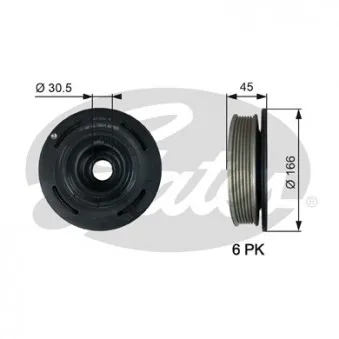 Poulie, vilebrequin GATES OEM 8200468081
