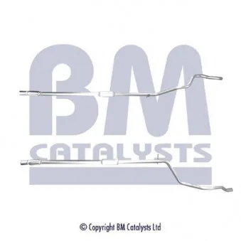 Tuyau d'échappement BM CATALYSTS BM50590 pour FIAT 500 1.2 - 69cv