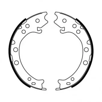 Jeu de mâchoires de frein, frein de stationnement ABE OEM 43154STKA01
