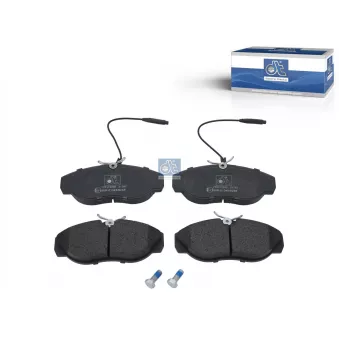 Jeu de 4 plaquettes de frein avant DT OEM 77362212