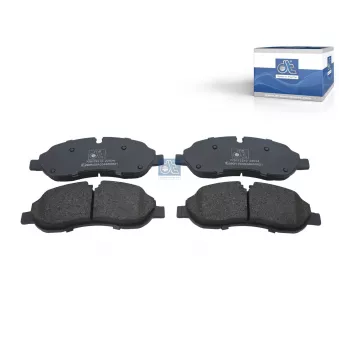 Jeu de 4 plaquettes de frein avant DT OEM 77362235