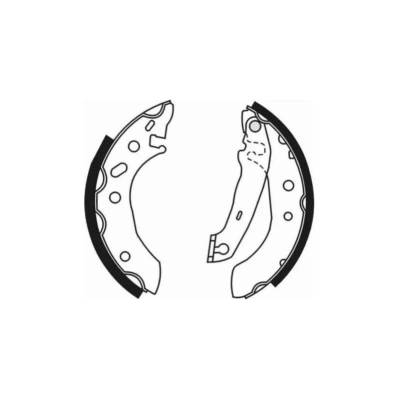 Jeu de mâchoires de frein ABE C0G027ABE - Visuel 1