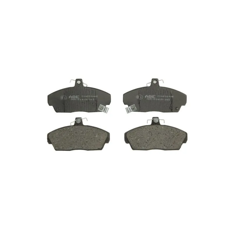 Jeu de 4 plaquettes de frein avant ABE C14031ABE - Visuel 2
