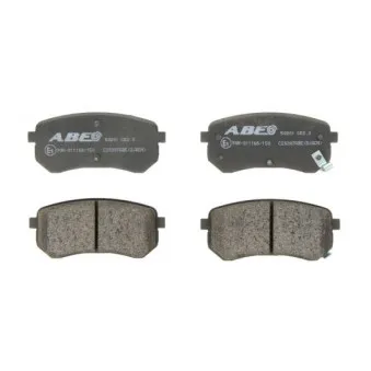 ABE C20307ABE - Jeu de 4 plaquettes de frein arrière