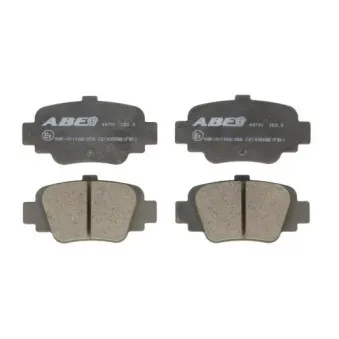 ABE C21035ABE - Jeu de 4 plaquettes de frein arrière