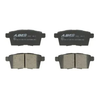 ABE C23015ABE - Jeu de 4 plaquettes de frein arrière
