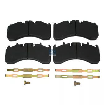 Jeu de 4 plaquettes de frein arrière DT OEM 7421496557