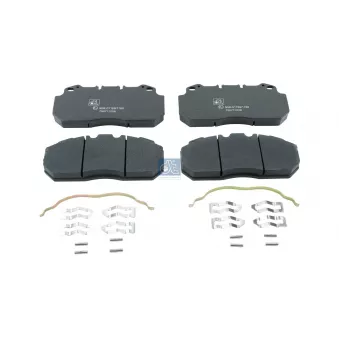 Jeu de 4 plaquettes de frein avant DT OEM 20850194