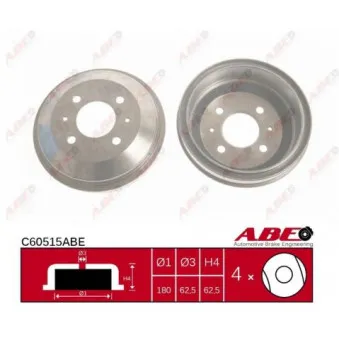 ABE C60515ABE - Tambour de frein